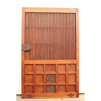 総欅升格子蔵戸　W536Y