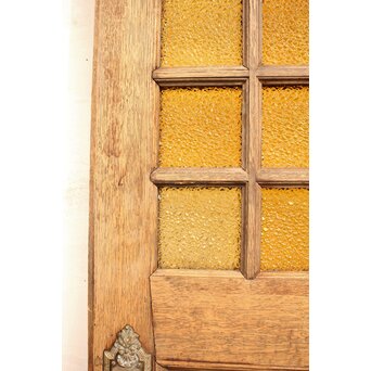 ダイア黄色ガラス洋館ドア　GD1032 