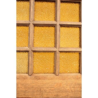 ダイア黄色ガラス洋館ドア　GD1032 