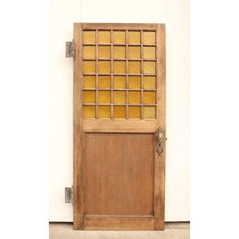 ダイア黄色ガラス洋館ドア　GD1032 