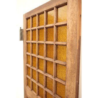 ダイア黄色ガラス洋館ドア　GD1032 