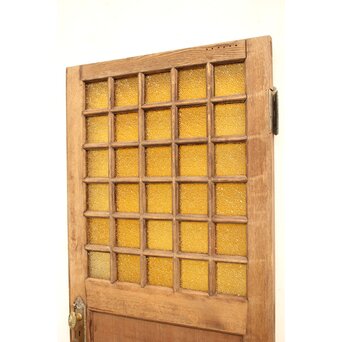 ダイア黄色ガラス洋館ドア　GD1032 