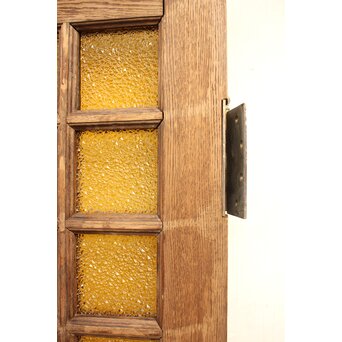 ダイア黄色ガラス洋館ドア　GD1032 