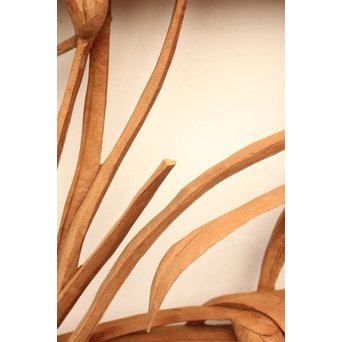 草花木彫欄間 2枚1組　R2105 