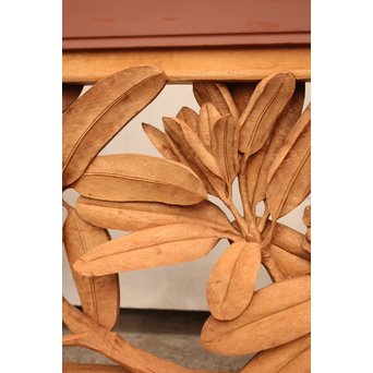 草花木彫欄間 2枚1組　R2105 