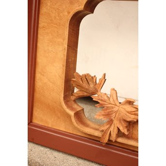 草花木彫欄間 2枚1組　R2105 