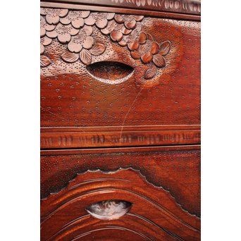 軽井沢彫 9点家具文具一式　T388 