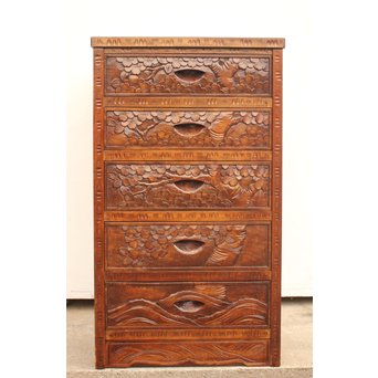 軽井沢彫 9点家具文具一式　T388 