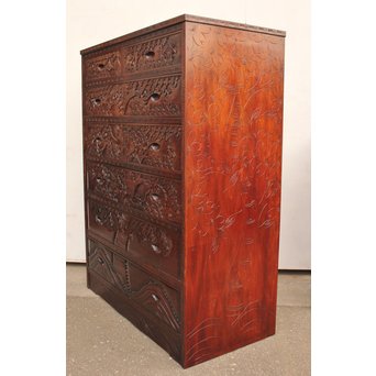 軽井沢彫 9点家具文具一式　T388 