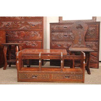 軽井沢彫 9点家具文具一式　T388 