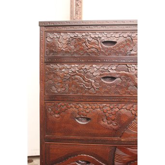 軽井沢彫 9点家具文具一式　T388 