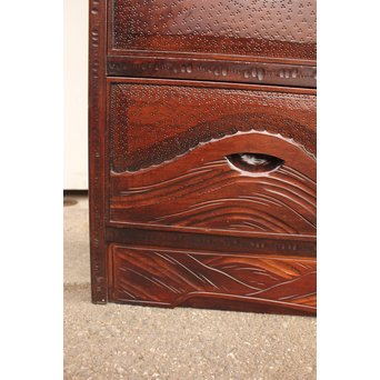 軽井沢彫 9点家具文具一式　T388 