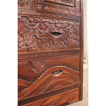 軽井沢彫 9点家具文具一式　T388 