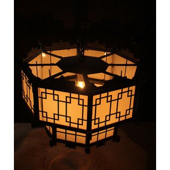 多角形二重式洋館シャンデリア照明　A1749Y 