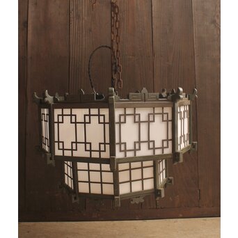 多角形二重式洋館シャンデリア照明　A1749Y 