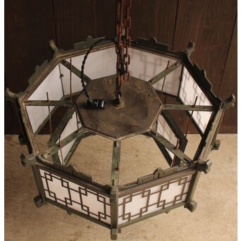 多角形二重式洋館シャンデリア照明　A1749Y 