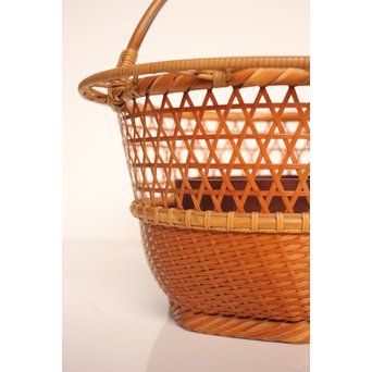 竹旬斎 柳里恭好釣花籃  S2946 