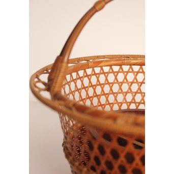 竹旬斎 柳里恭好釣花籃  S2946 