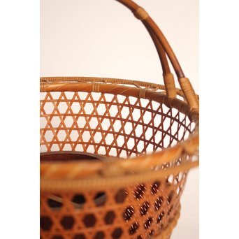 竹旬斎 柳里恭好釣花籃  S2946 