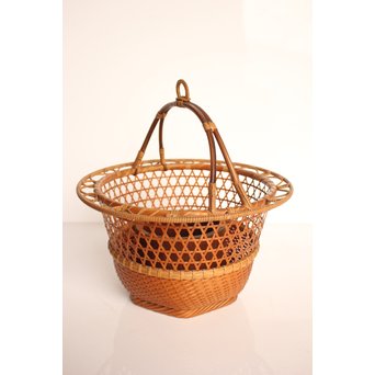 竹旬斎 柳里恭好釣花籃  S2946 