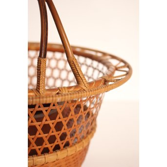 竹旬斎 柳里恭好釣花籃  S2946 