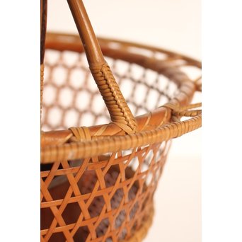 竹旬斎 柳里恭好釣花籃  S2946 