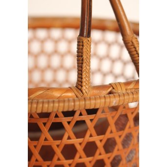 竹旬斎 柳里恭好釣花籃  S2946 