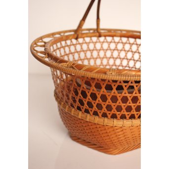 竹旬斎 柳里恭好釣花籃  S2946 