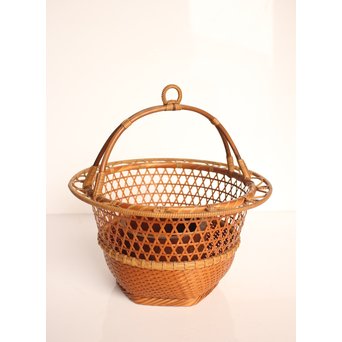 竹旬斎 柳里恭好釣花籃  S2946