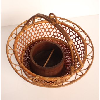 竹旬斎 柳里恭好釣花籃  S2946 