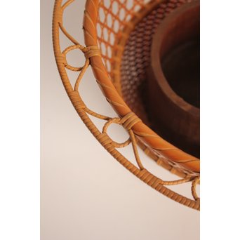 竹旬斎 柳里恭好釣花籃  S2946 