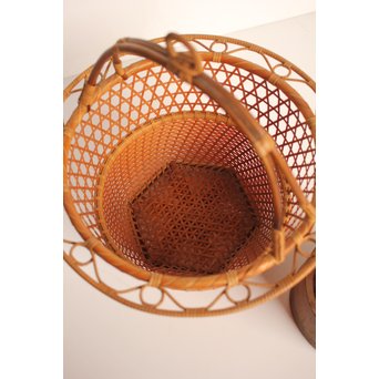 竹旬斎 柳里恭好釣花籃  S2946 