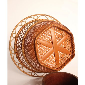 竹旬斎 柳里恭好釣花籃  S2946 