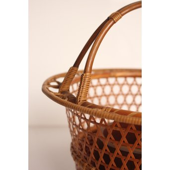 竹旬斎 柳里恭好釣花籃  S2946 
