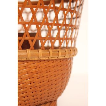 竹旬斎 柳里恭好釣花籃  S2946 