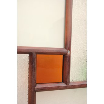 組子と色ガラスの中型建具　GD1033 