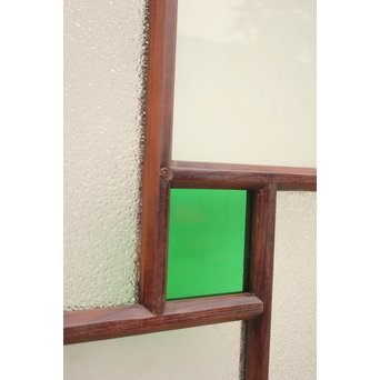 組子と色ガラスの中型建具　GD1033 