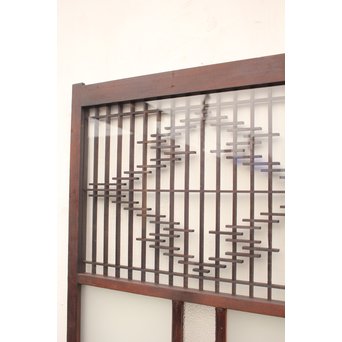 組子と色ガラスの中型建具　GD1033 