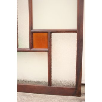 組子と色ガラスの中型建具　GD1033 