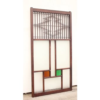組子と色ガラスの中型建具　GD1033 