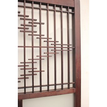 組子と色ガラスの中型建具　GD1033 