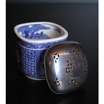 山川孝次 銀火屋 古伊万里香炉　K492 
