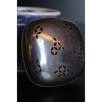 山川孝次 銀火屋 古伊万里香炉　K492 