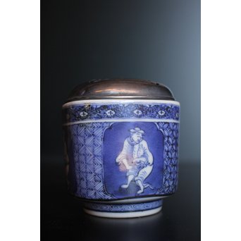 山川孝次 銀火屋 古伊万里香炉　K492 