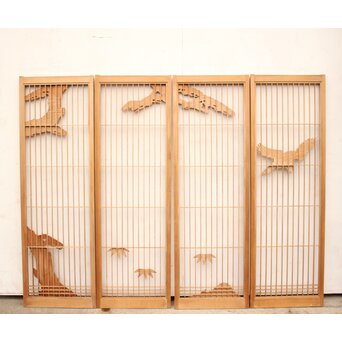 ハイサイズ書院 4枚1組　R2110 背面　障子面です　現状は透かし