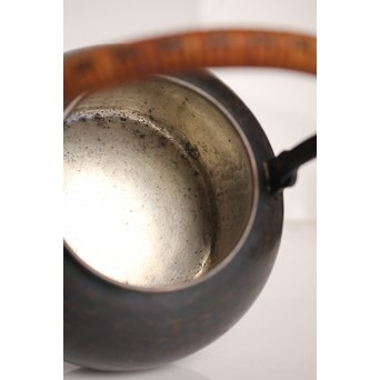 玉川堂 紫金色鎚肌銅製 湯沸 建水 茶筒 セット  K497　 