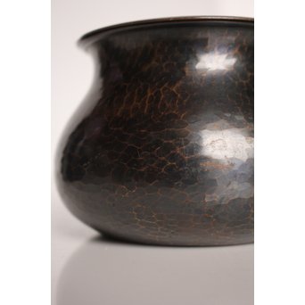 玉川堂 紫金色鎚肌銅製 湯沸 建水 茶筒 セット  K497　 