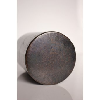 玉川堂 紫金色鎚肌銅製 湯沸 建水 茶筒 セット  K497　 