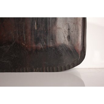 紫檀風唐木蕪型煎茶盆/香盆　K504 