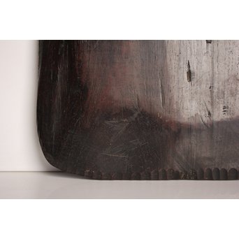 紫檀風唐木蕪型煎茶盆/香盆　K504 